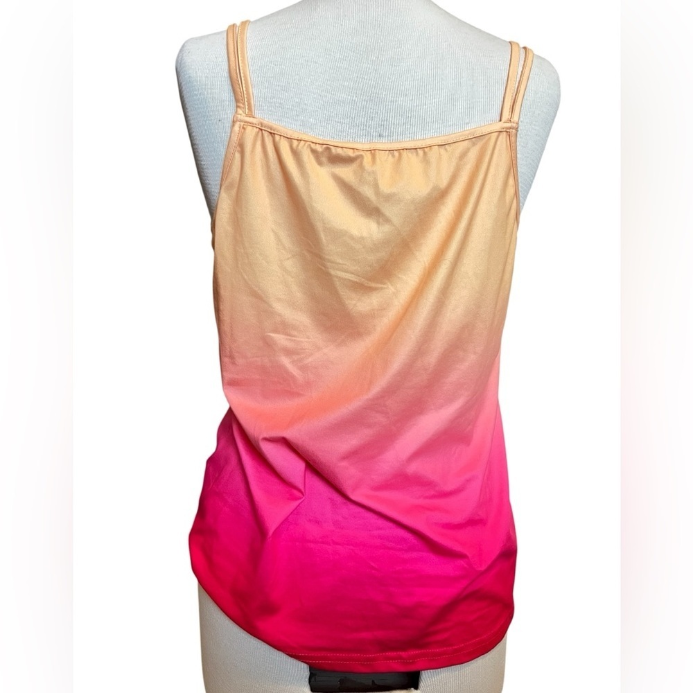 Gradient Pink and Orange Sleeveless Top - Picture 4 of 6